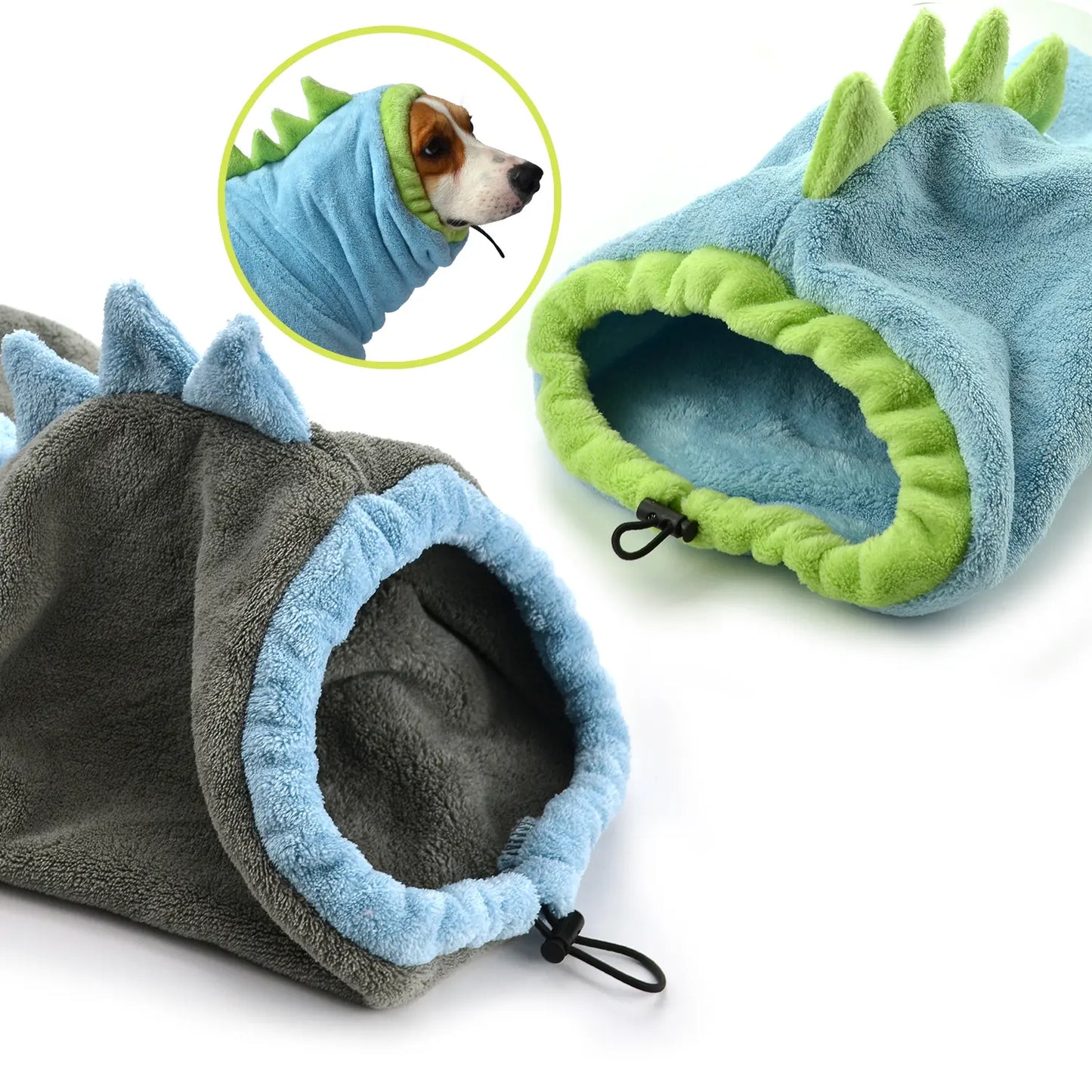 2-Pack Quick-Dry Dog Bathrobe Set, Adjustable Microfiber Pet Robes with Drying Gloves for Bathing and Beach Use Supplies #GLOBAL PICKS