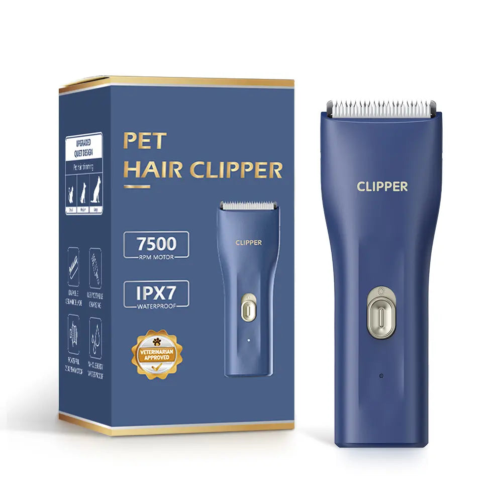 Pet Clippers for Dog Hair Grooming Low Noise, Rechargeable Cordless Cat Shaver with Ceramic Blade,Portable Pet Hair Trimmer for Matted & Long Hair