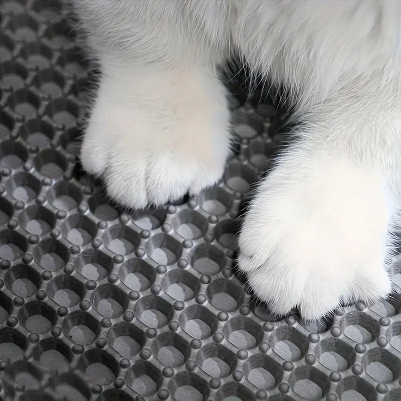 Extra Large Dual-Layer Cat Litter Mat, Litter Box, EVA Material, Anti-Odor, Non-Slip, Easy-Clean, Durable Indoor Mat for Pet Waste Management