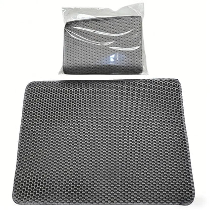 Extra Large Dual-Layer Cat Litter Mat, Litter Box, EVA Material, Anti-Odor, Non-Slip, Easy-Clean, Durable Indoor Mat for Pet Waste Management